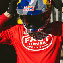 Load image into Gallery viewer, Grindhouse Air-Cooled Ramble LS Jersey - Red
