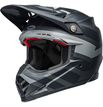 Load image into Gallery viewer, Bell MOTO-9S FLEX Banshee Satin Black/Silver Helmet
