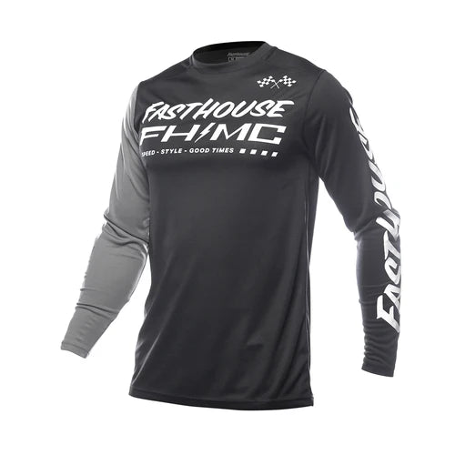 Youth Carbon Method LS Jersey - Black/Grey