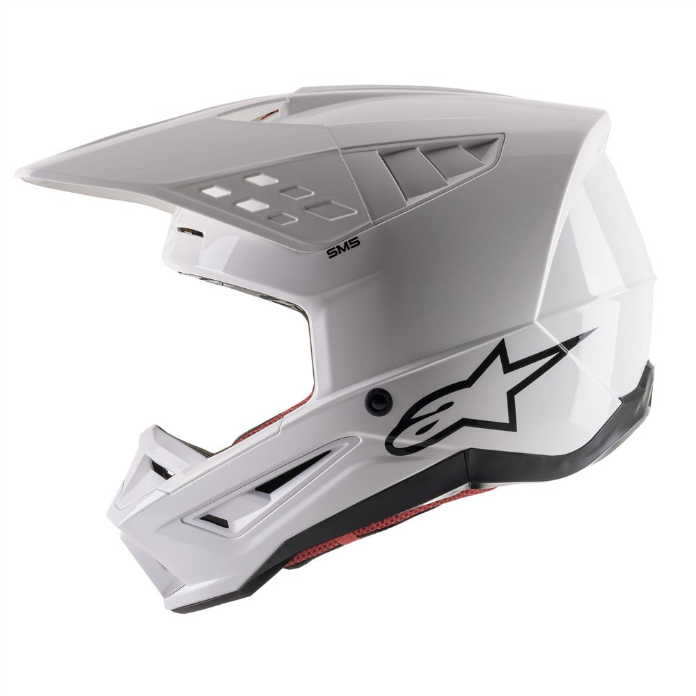 S-M5 Solid Helmet White Gloss
