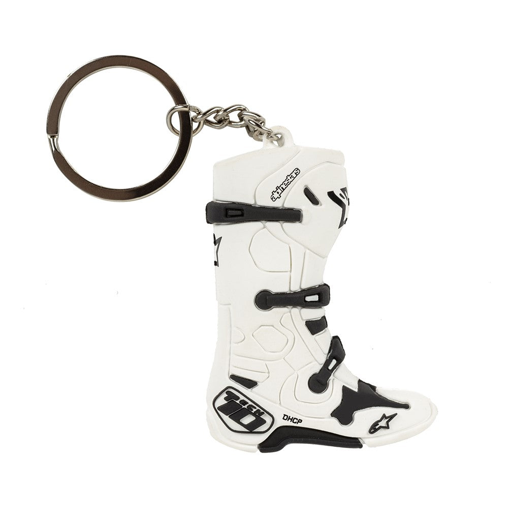 New Tech 10 Boot Key Fob White